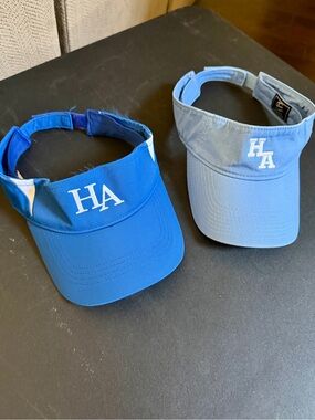 HA momgrammed Sun Visors - Blue and Light Blue